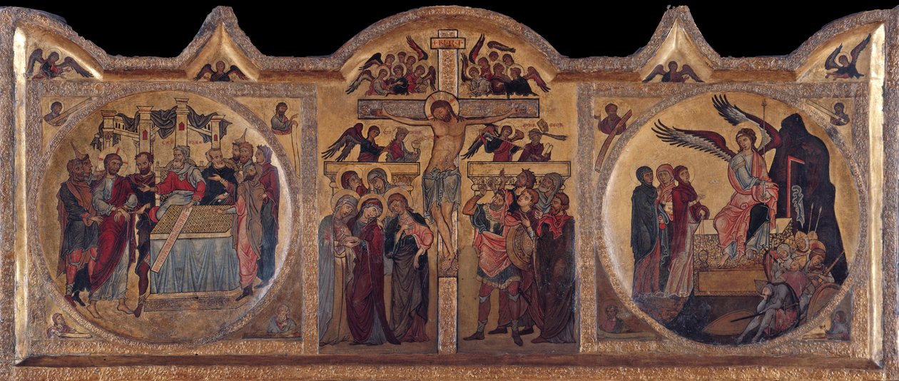 Altertavle med korsfæstelse fra Soest, ca 1240 af Unbekannt