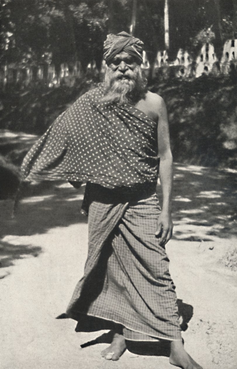 Gammel singalesisk arbejder fra Kandy, 1926 af Unbekannt