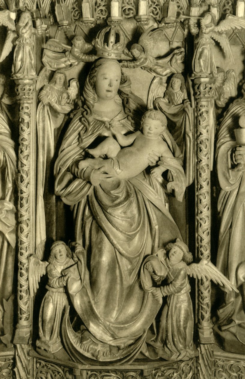 Altertavle, Hallstatt sognekirke, Hallstatt, Øvre Østrig, c1935. af Unbekannt