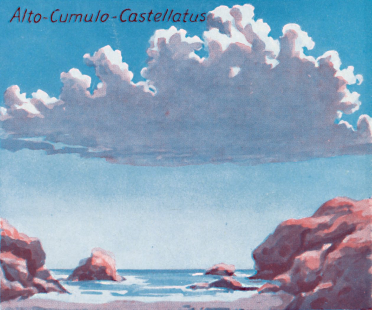 Alto-Cumulo-Castellatus - Et dusin af de vigtigste skyformer på himlen, 1935 af Unbekannt