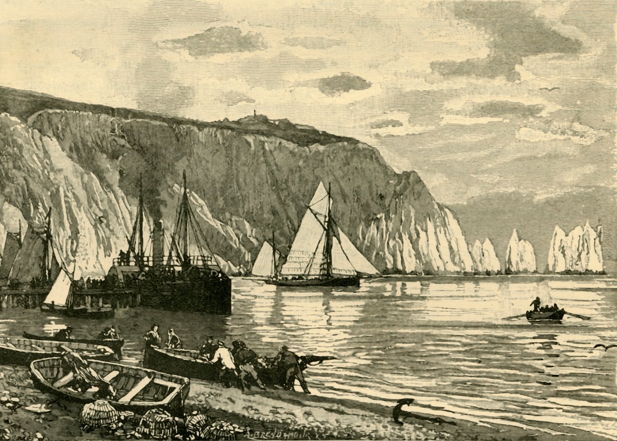 Alum Bay, 1898. af Unbekannt