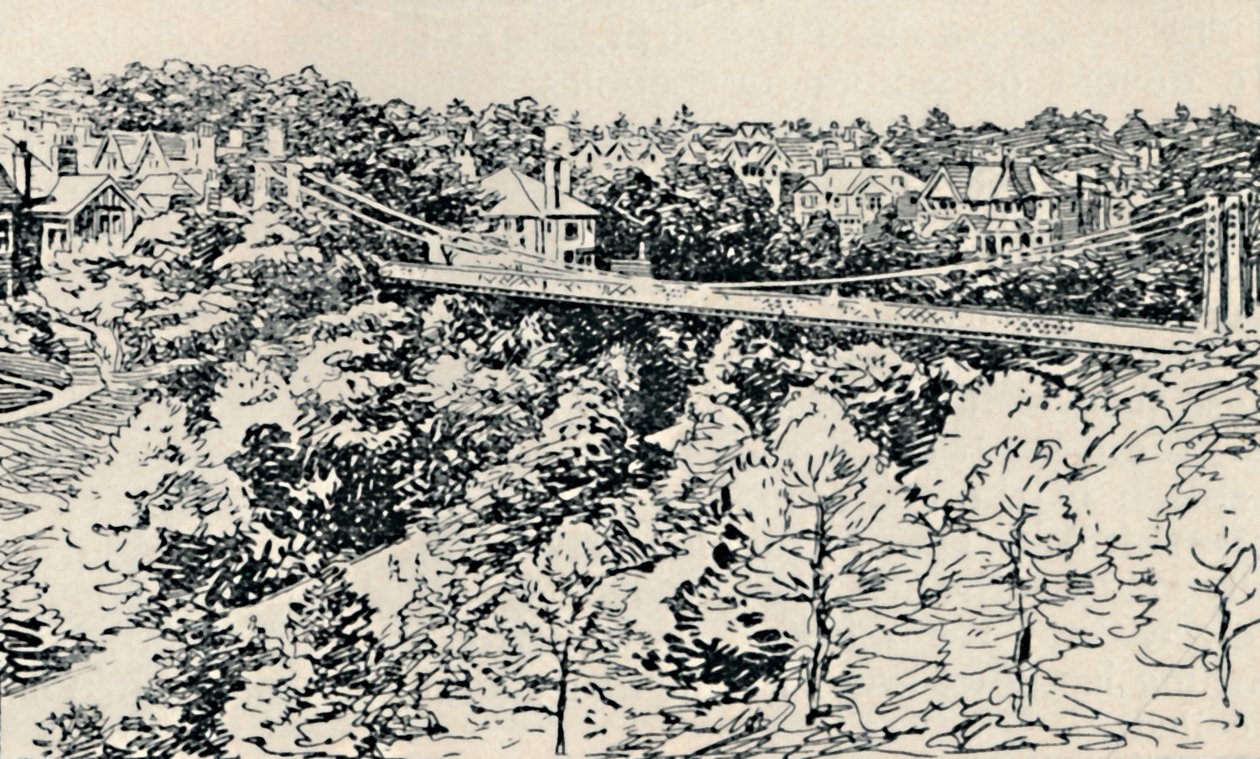 Alum Chine Suspension Bridge, 1929 af Unbekannt