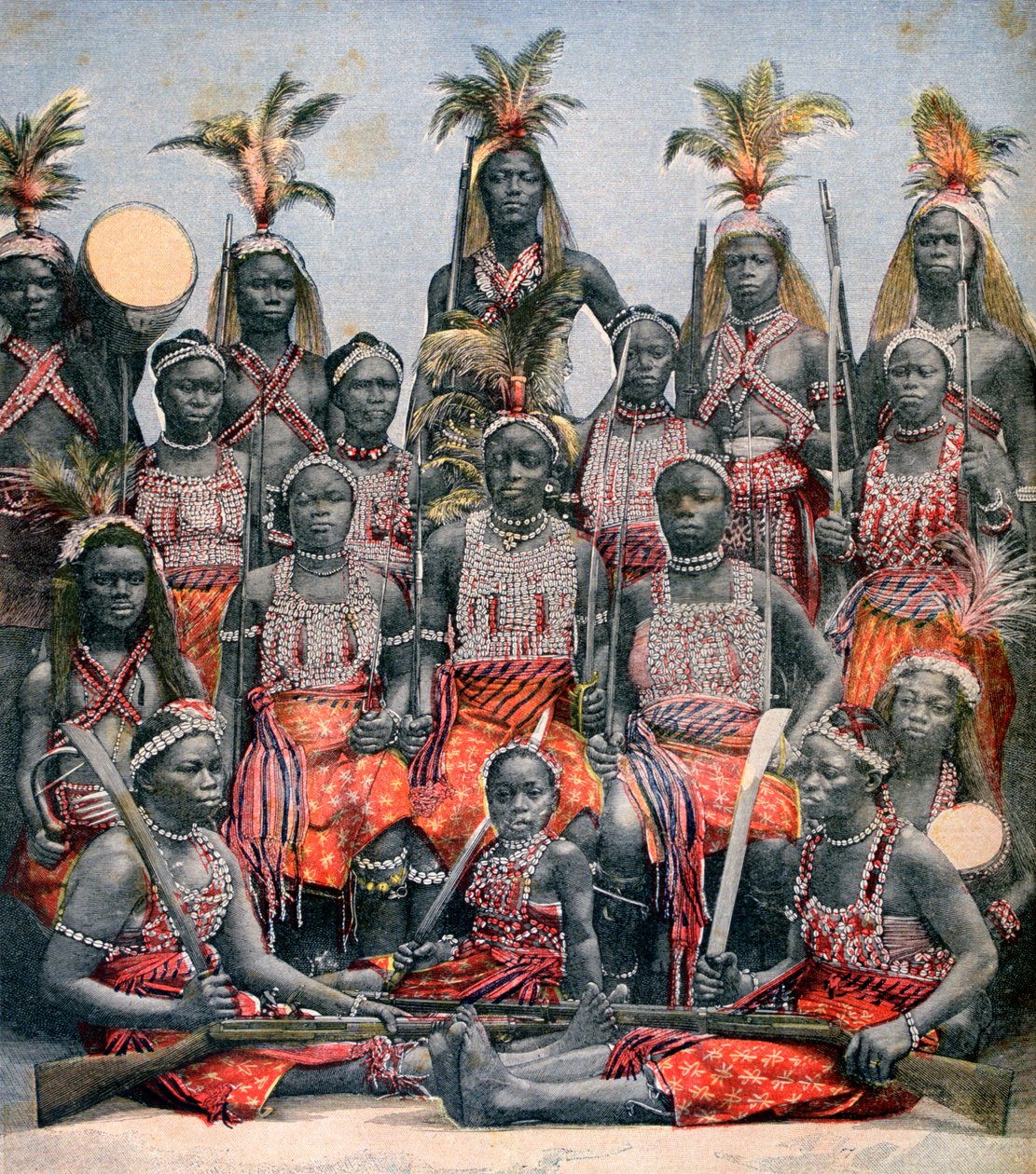 Amazonas krigere, 1891 af Unbekannt
