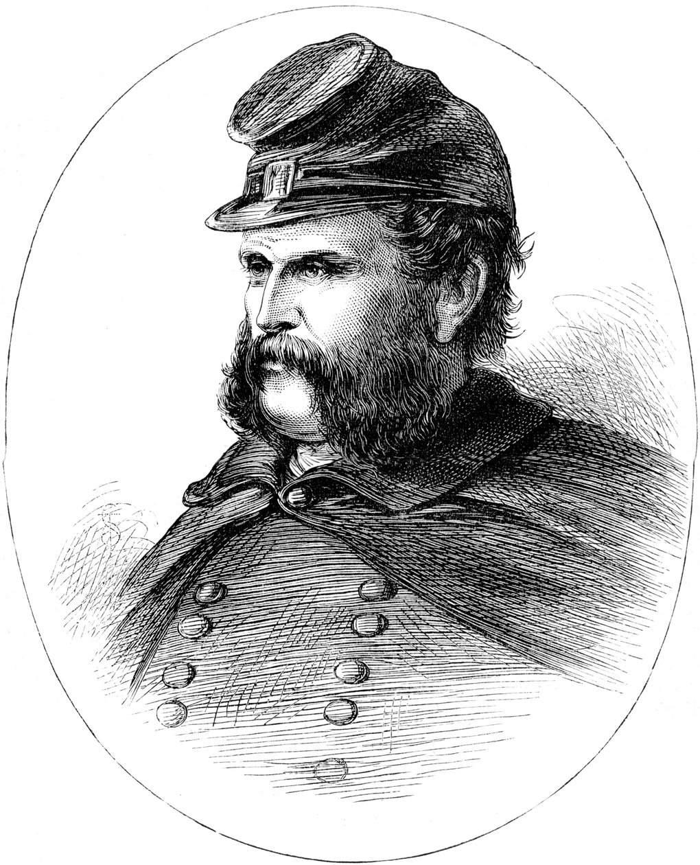Ambrose Burnside, Unionsgeneral for den amerikanske borgerkrig, c1880 af Unbekannt