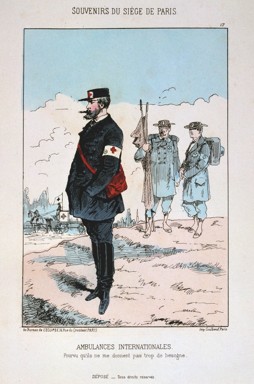 Internationale ambulancer, belejring af Paris, 1870-1871 af Unbekannt