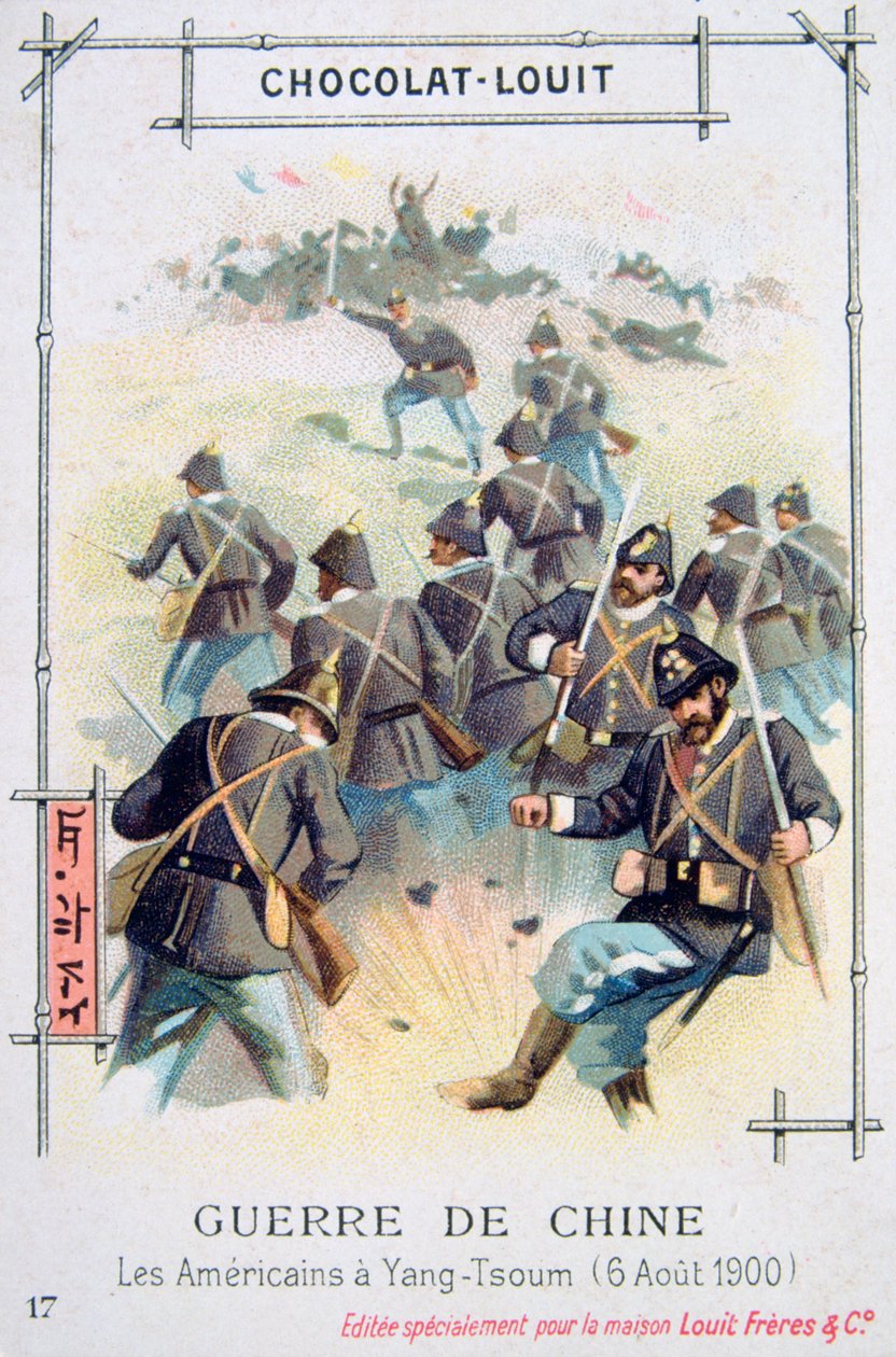 Den amerikanske hær ved Yang-Tsoum, Kina, Boxer Rebellion, 6. august 1900 af Unbekannt