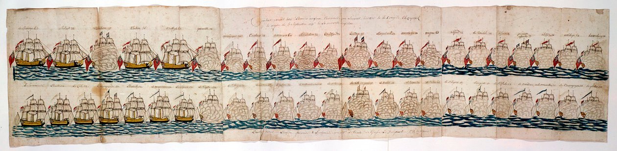 Amerikansk uafhængighedskrig: Slaget ved Yorktown, 1781 af Unbekannt
