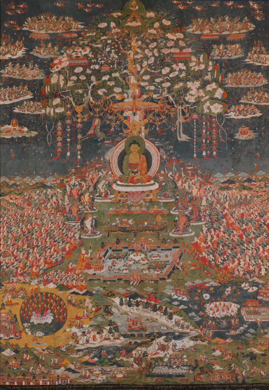 Amitabh, T Buddha fra T Western Pure Land Sukhbati, K. 1800. af Unbekannt