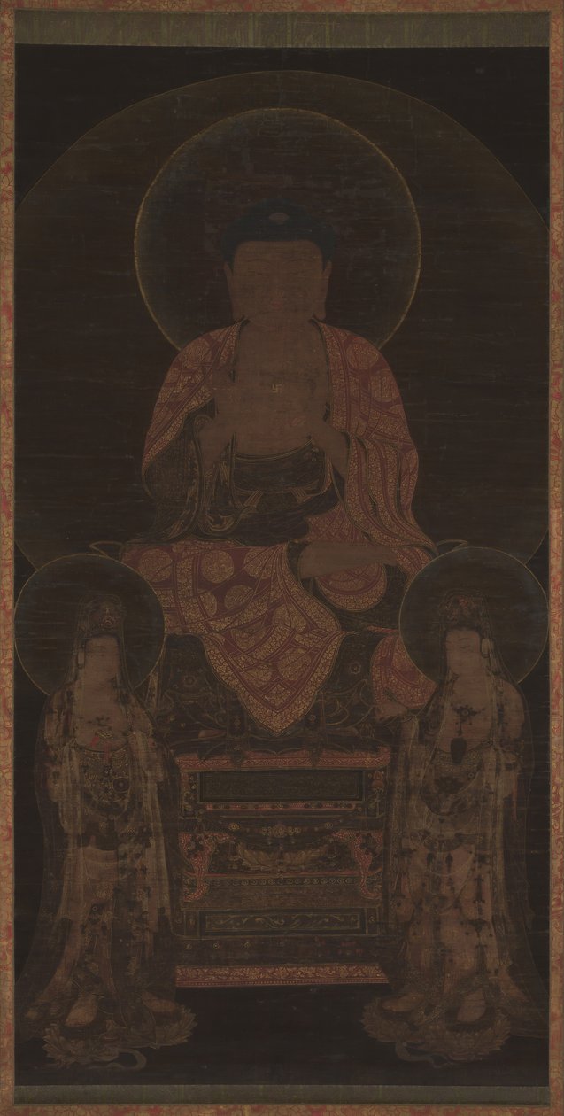 Amitabha-triade, ca. 13. århundrede. af Unbekannt