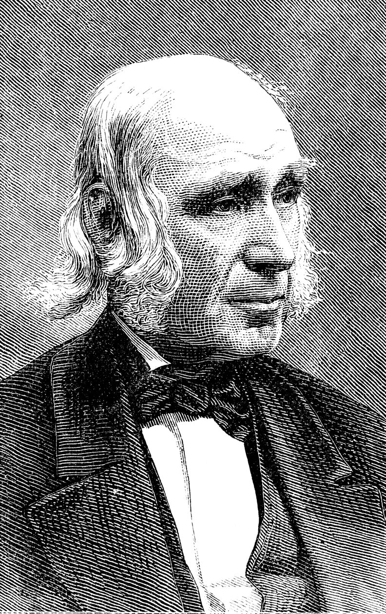 Amos Bronson Alcott 1799-1888, amerikansk lærer og transcendentalist af Unbekannt