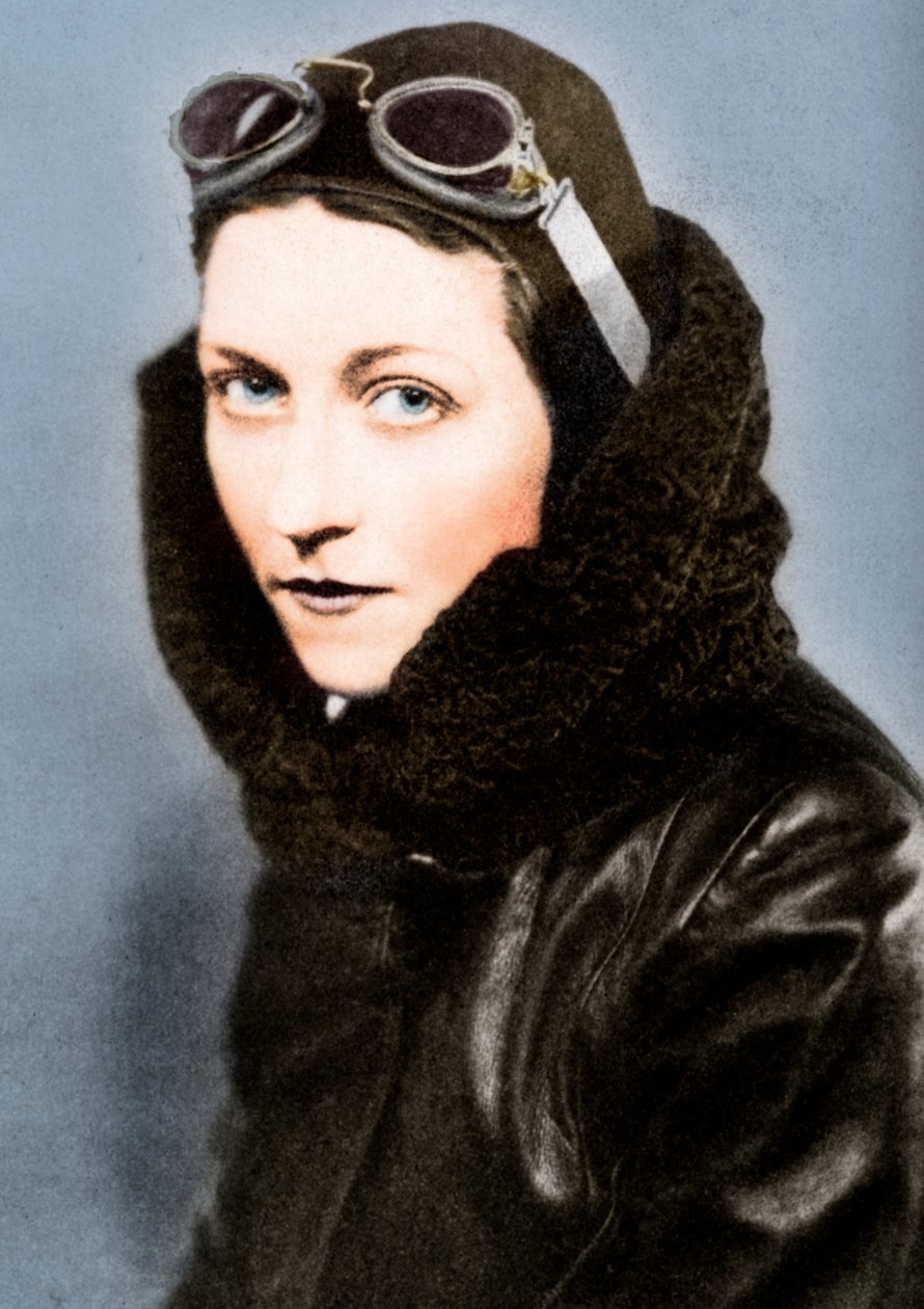 Amy Johnson, pilot, c1930