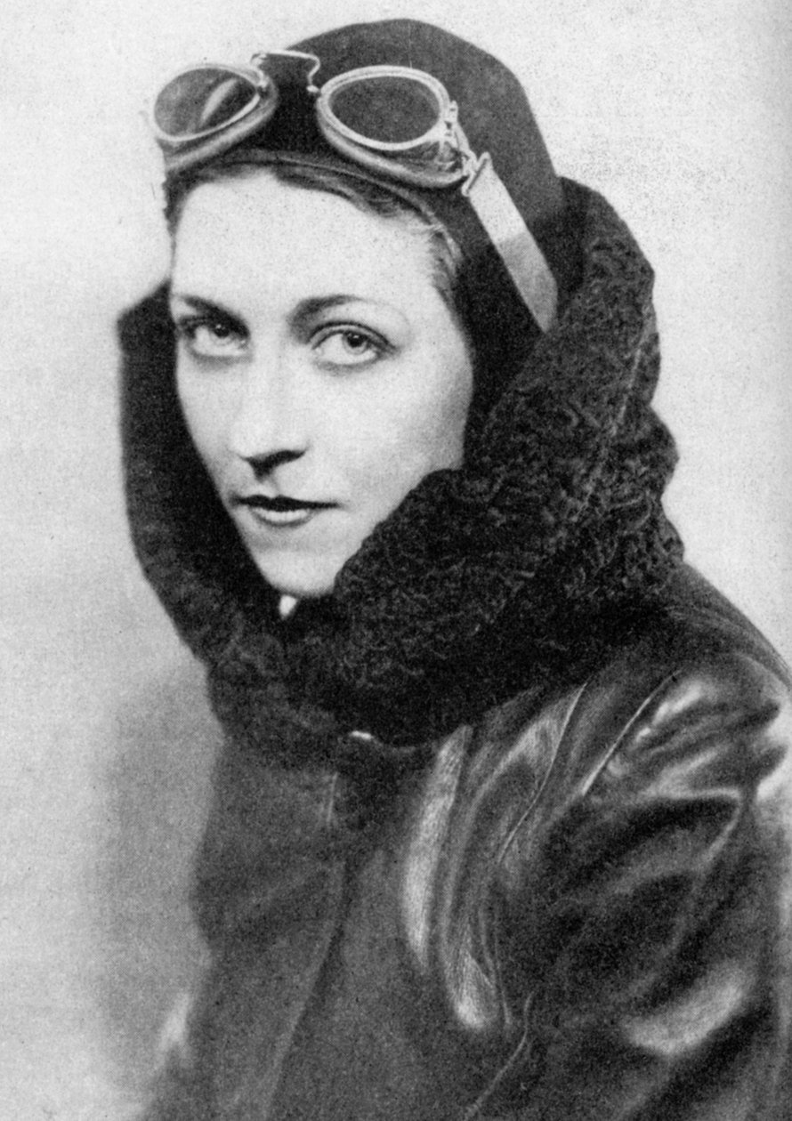 Amy Johnson, pilot, c1930