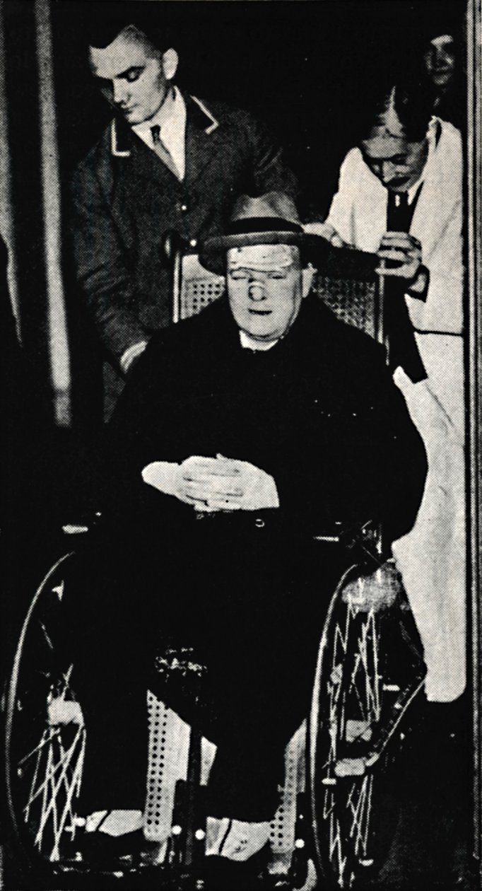En ulykke med hr. Churchill, november 1931, 1945. af Unbekannt