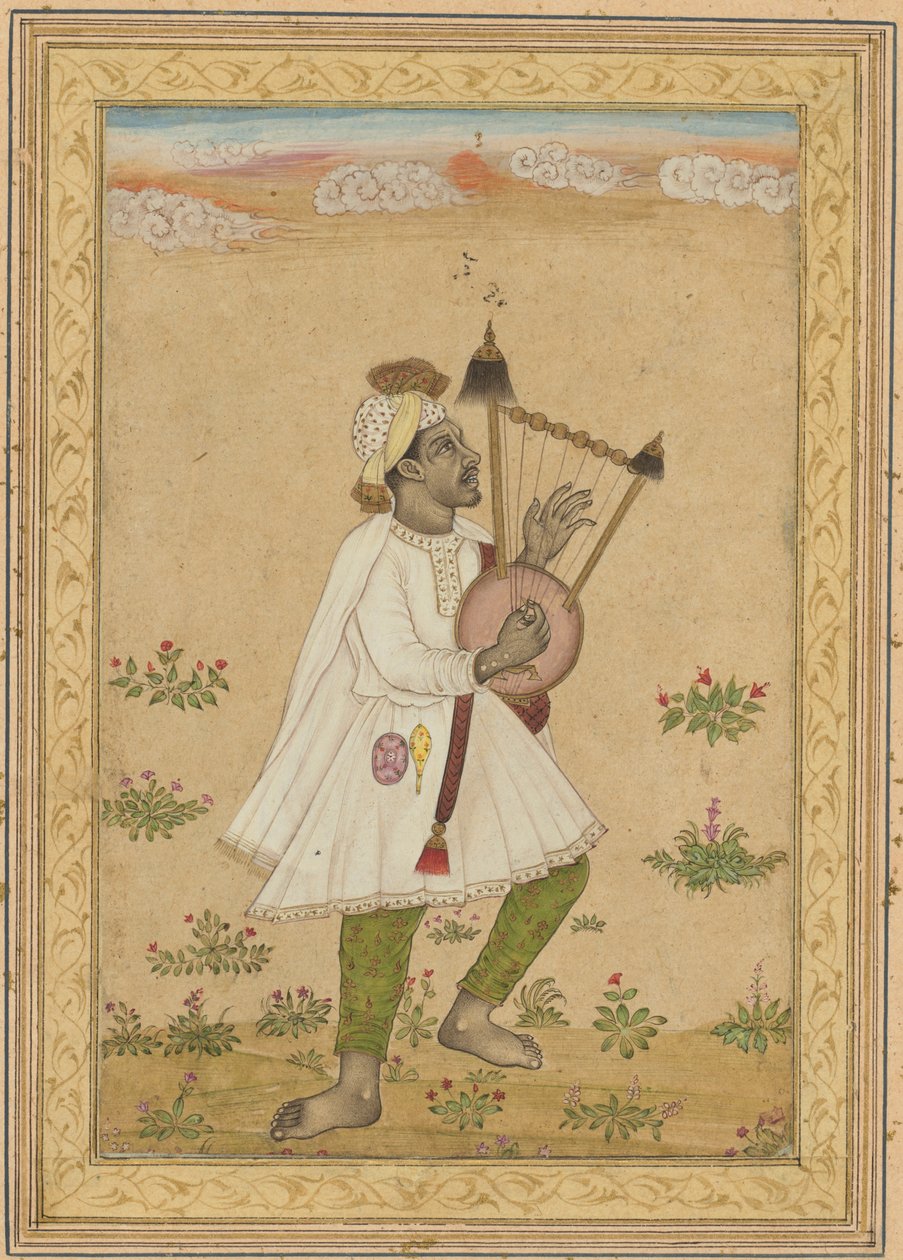 En afrikansk lyrespiller, ca. 1640-1660. af Unbekannt