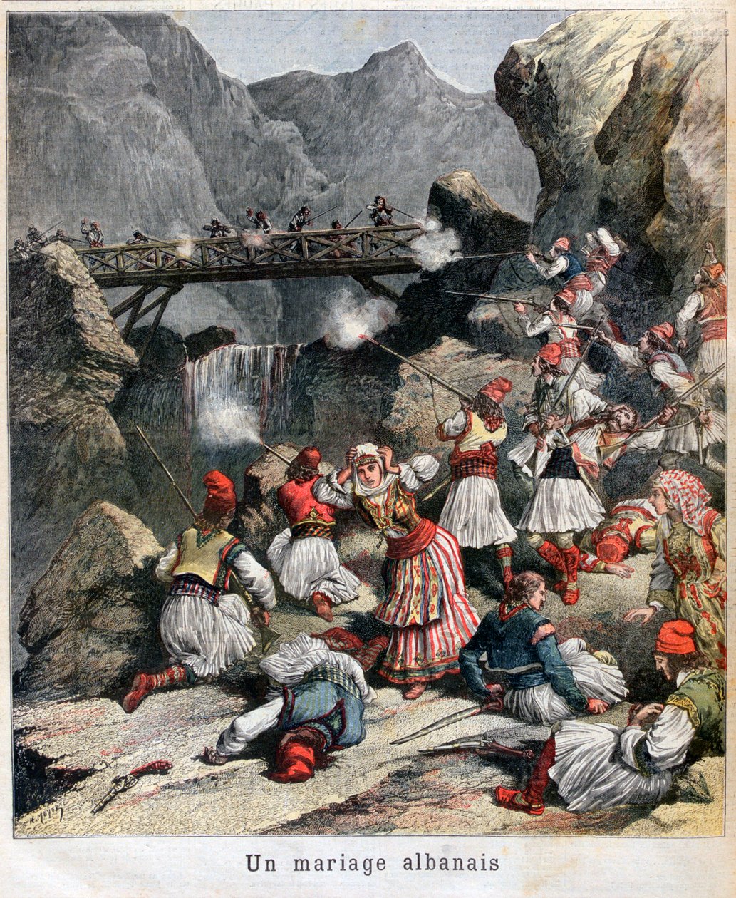 Et albansk ægteskab, 1892 af Unbekannt
