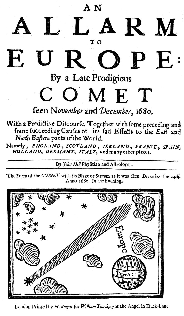 En Allarm til Europa af en sen vidunderlig komet, 1680 af Unbekannt