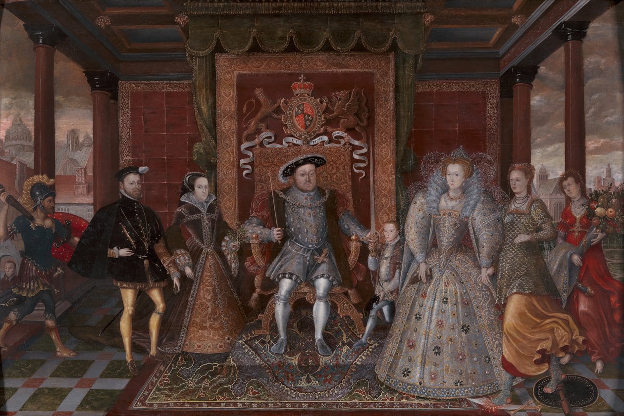 En allegori om Tudor-følgen: Henry VIII