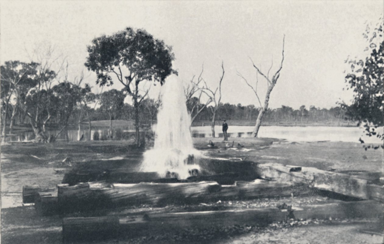 En artesisk brønd, 1923. af Unbekannt