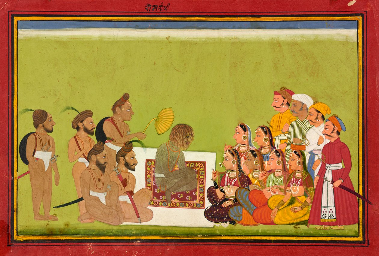 Et publikum med Rom Rishi, ca. 1700-1725. af Unbekannt