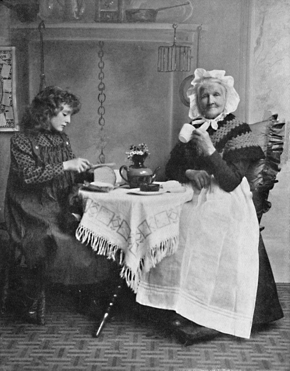 En engelsk sommerhusscene, 1912 af Unbekannt