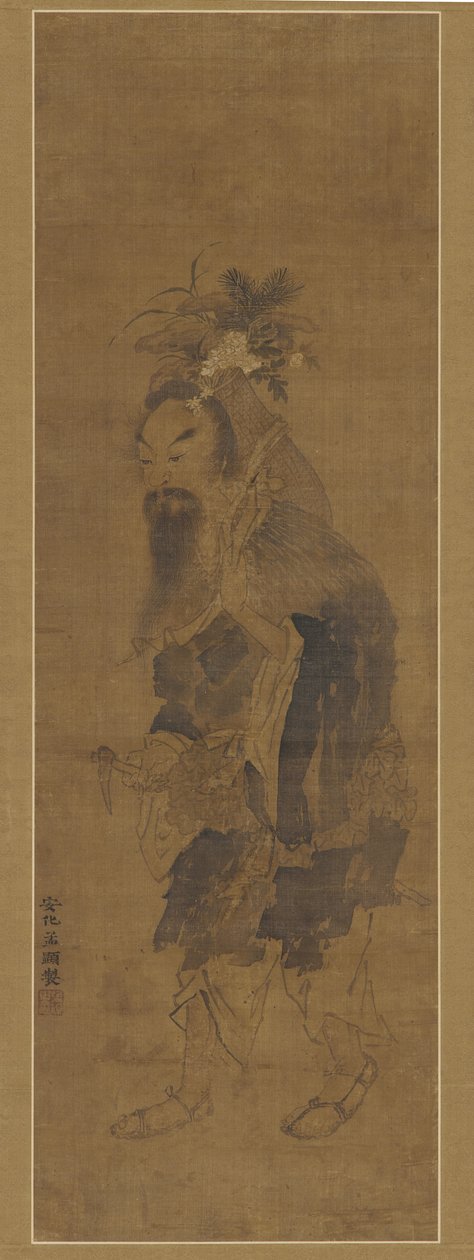 En udødelig indsamling af urter og svampe, Ming-dynastiet, 1600-tallet. af Unbekannt