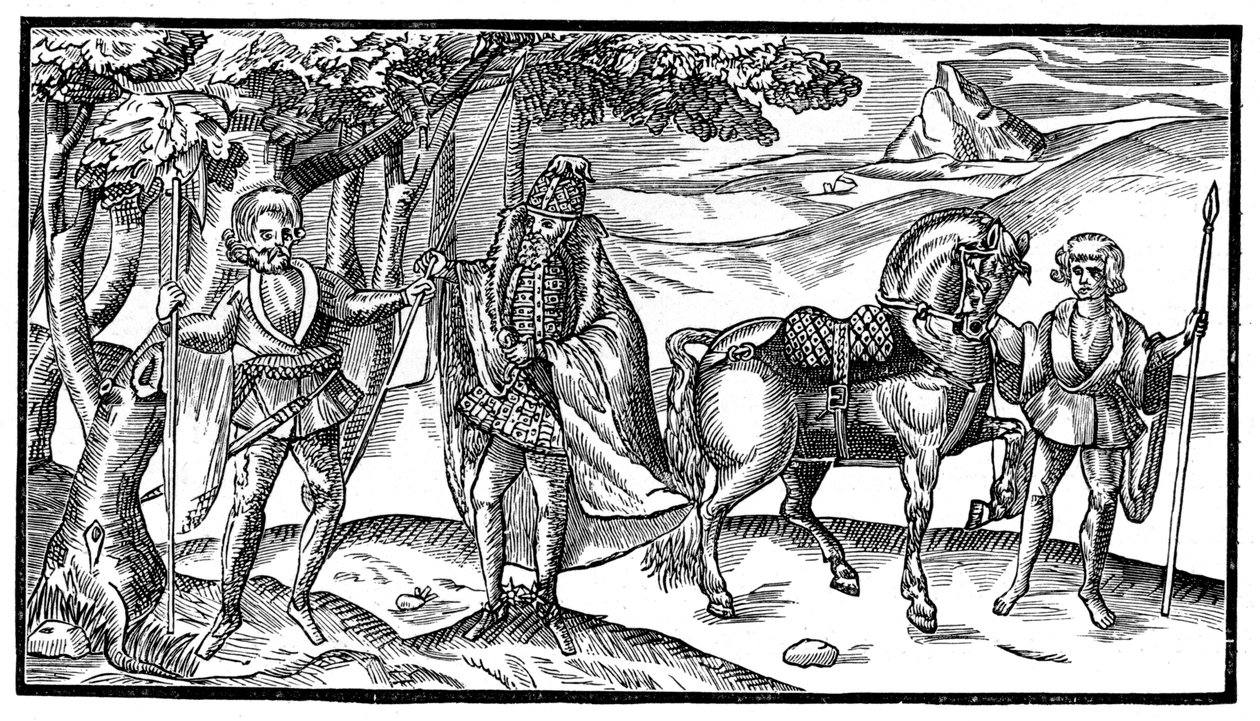En irsk høvding og hans ledsagere, 1581, 1893 af Unbekannt