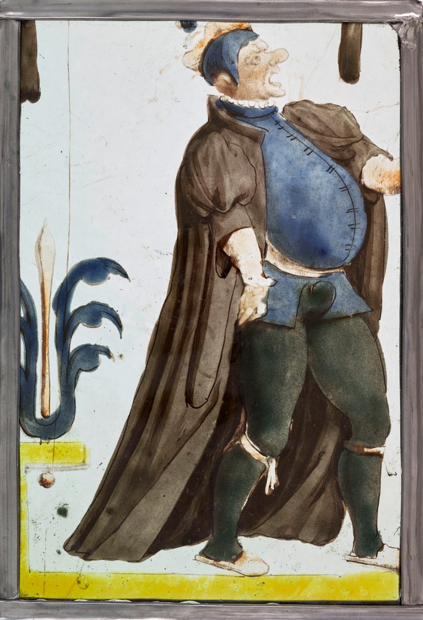En skuespiller erklærer, ca. 1600. af Unbekannt