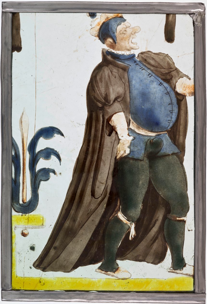 En skuespiller erklærer, ca. 1600. af Unbekannt