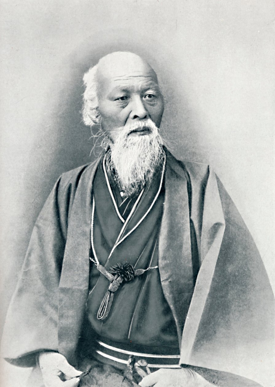 En gammel japansk læge i fuldt udklædt kostume, 1902 af Unbekannt
