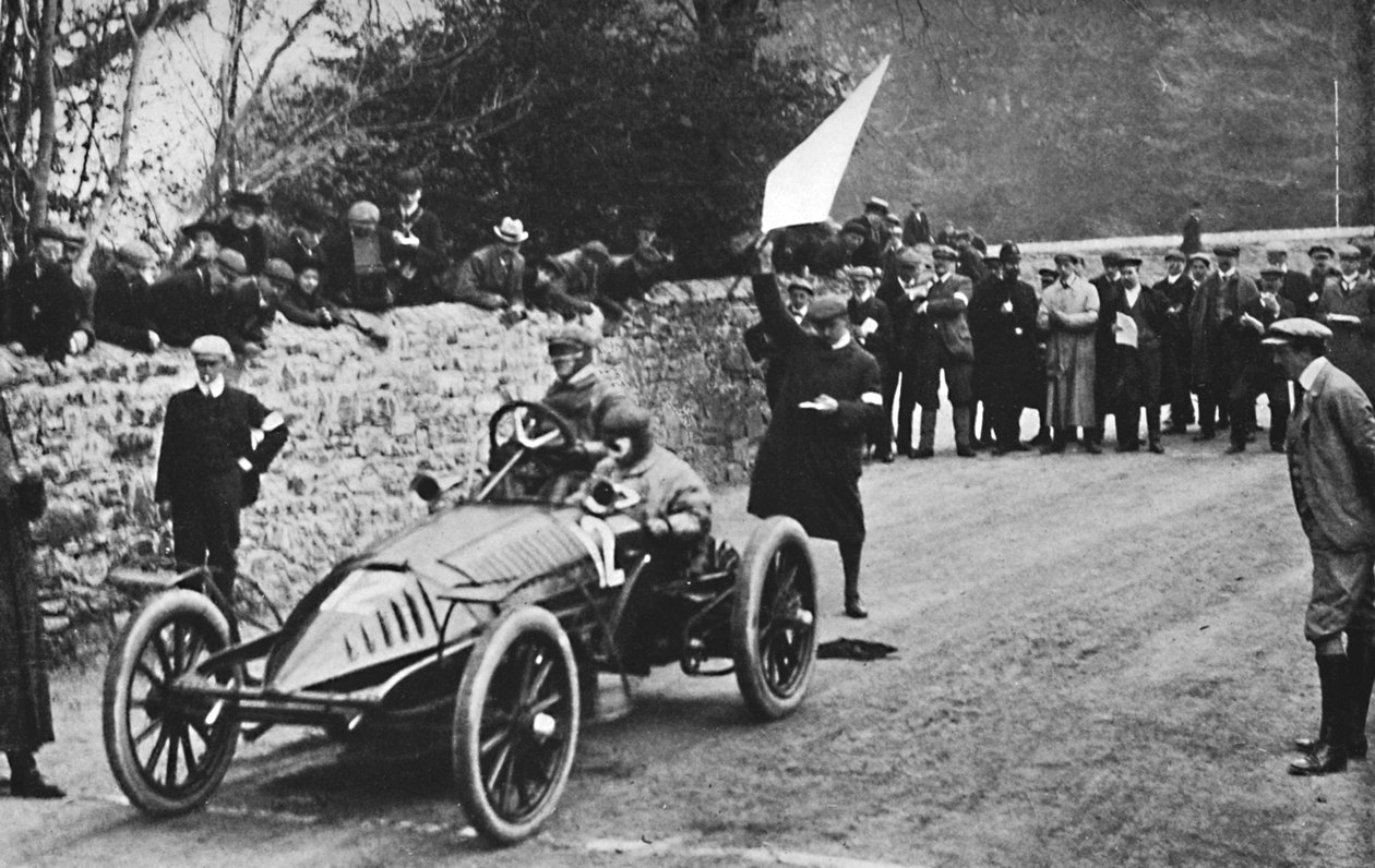 En tidlig Wolseley på Isle of Man 1904, 1904, 1937 af Unbekannt