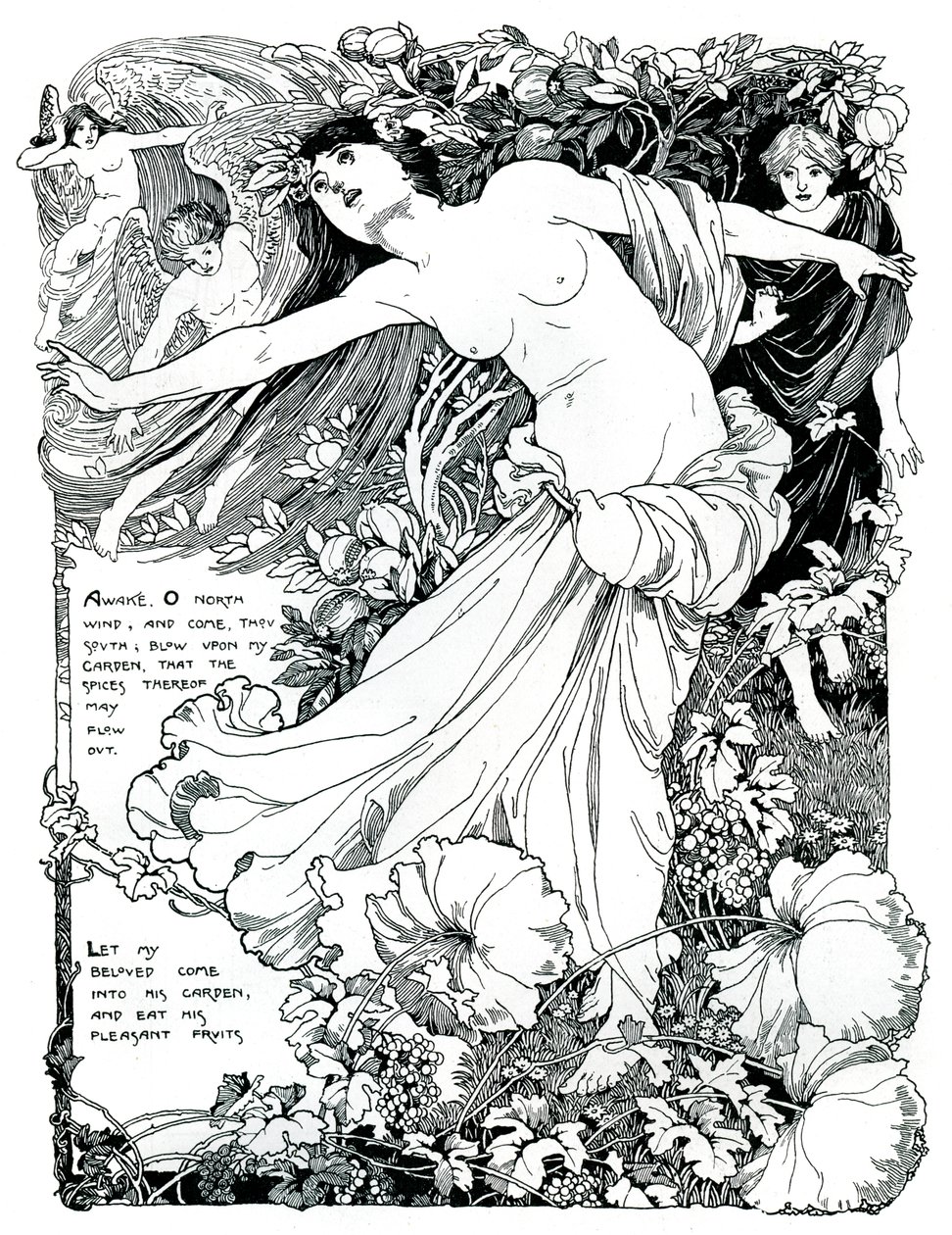 En illustration til Højsangen om Salomon, 1899 af Unbekannt