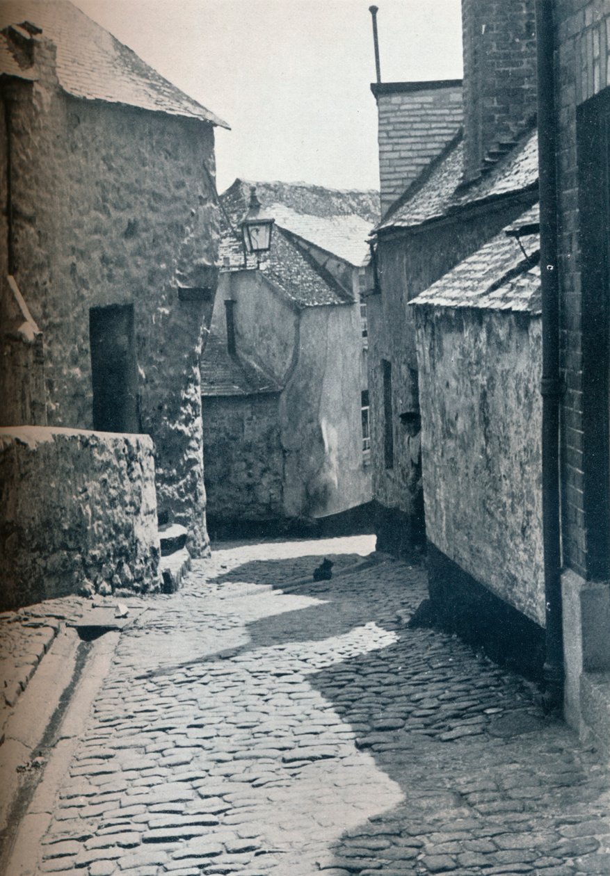 En gammel del af St Ives, Cornwall, planlagt som slumrydningsområde, 1935 af Unbekannt