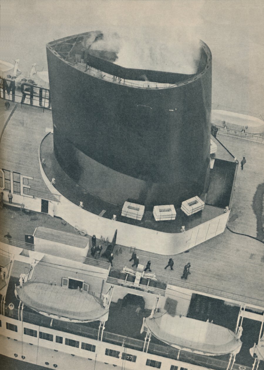En usædvanlig vinkel på Normandie-dækket, 1936 af Unbekannt