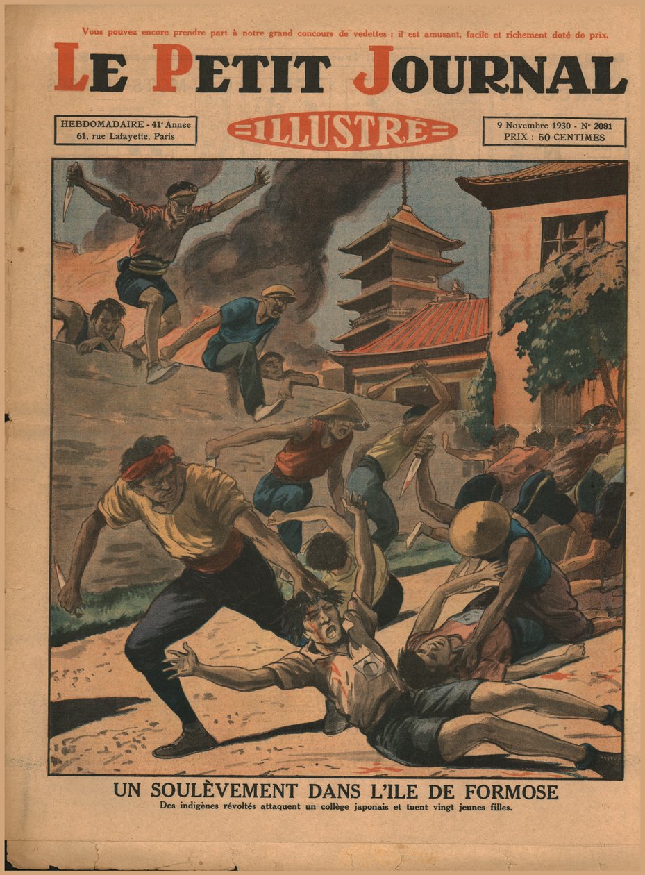 Et oprør på øen Formosa, 1930. af Unbekannt