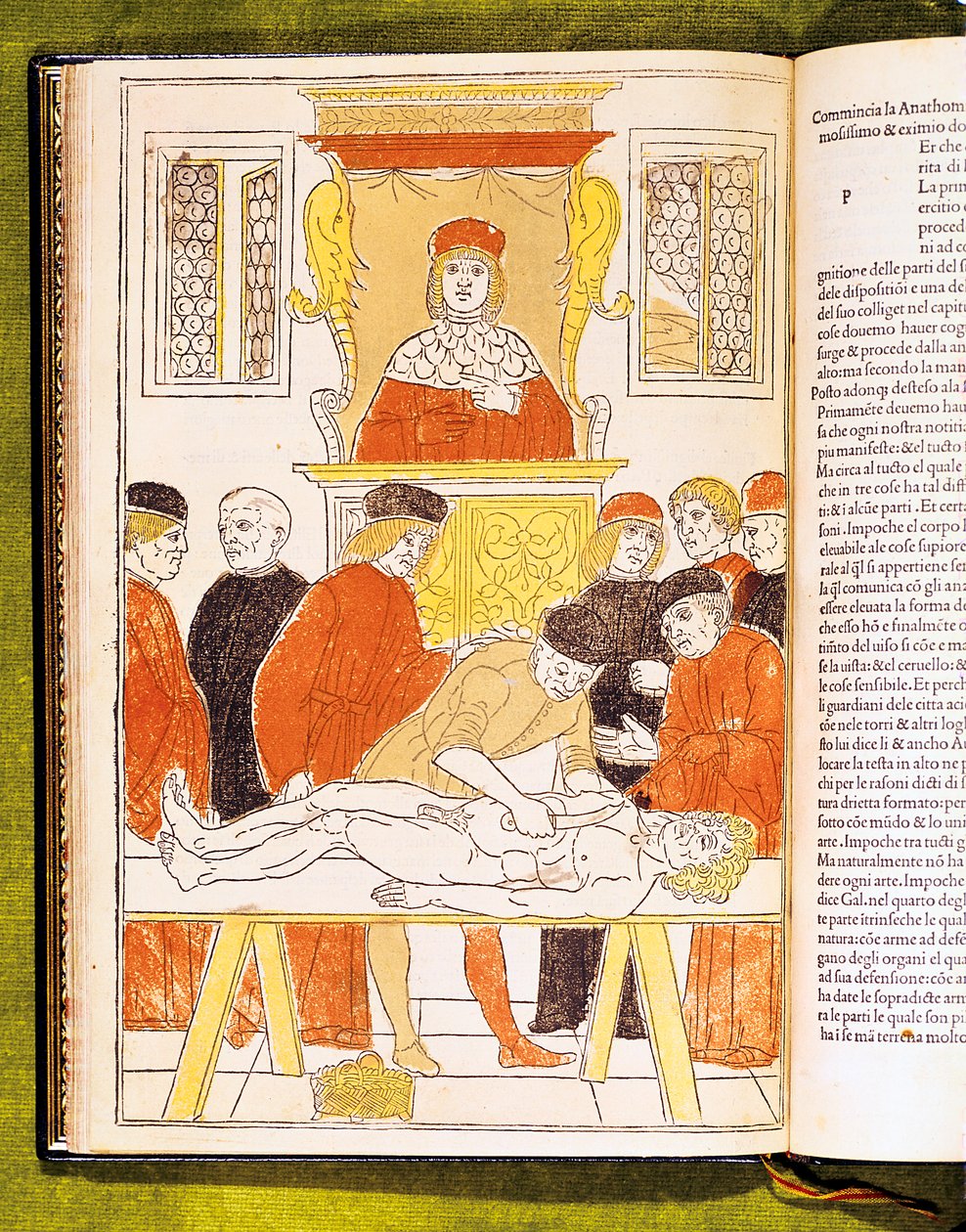 Anatomi forelæsning i Padua, Italien, 1483 af Unbekannt