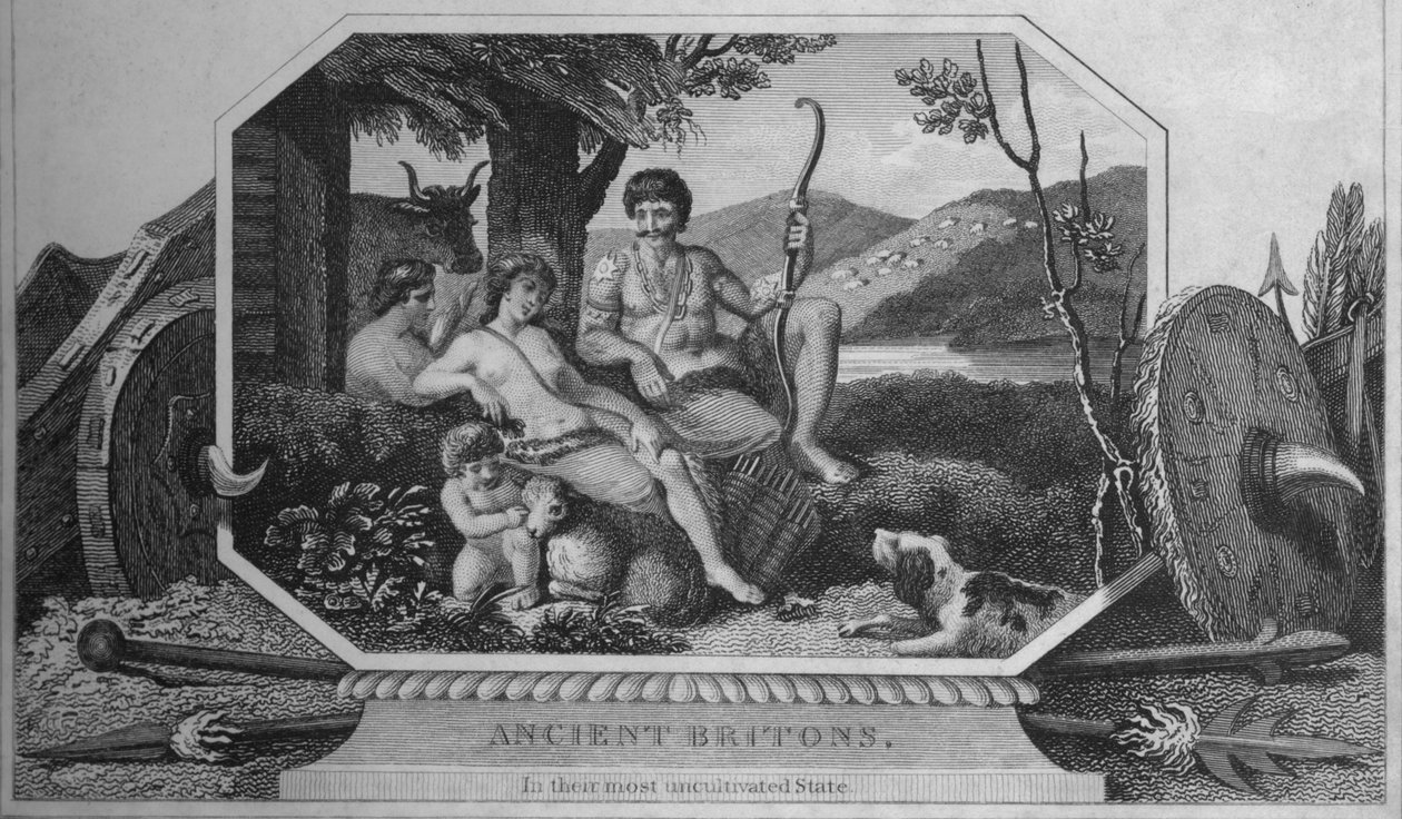 Gamle briter, i deres mest uopdyrkede stat, 1838 af Unbekannt