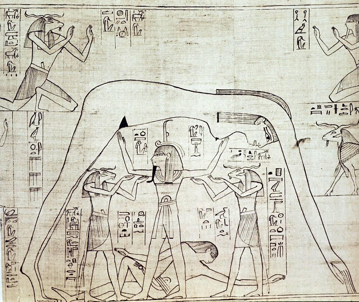 Gammelt egyptisk kosmos, c1025 f.Kr af Unbekannt