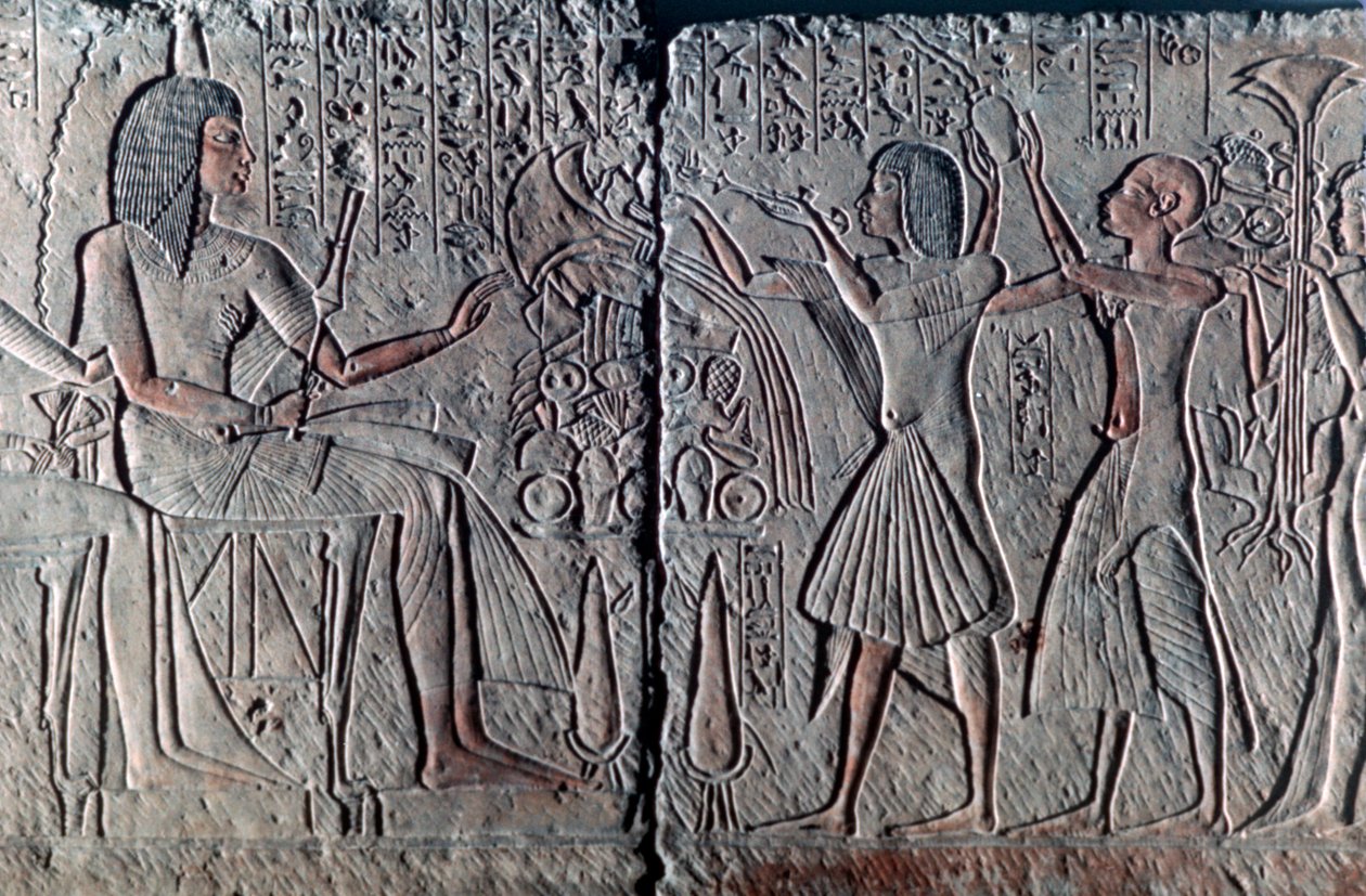 Gammelt egyptisk relief, c1300 f.Kr af Unbekannt