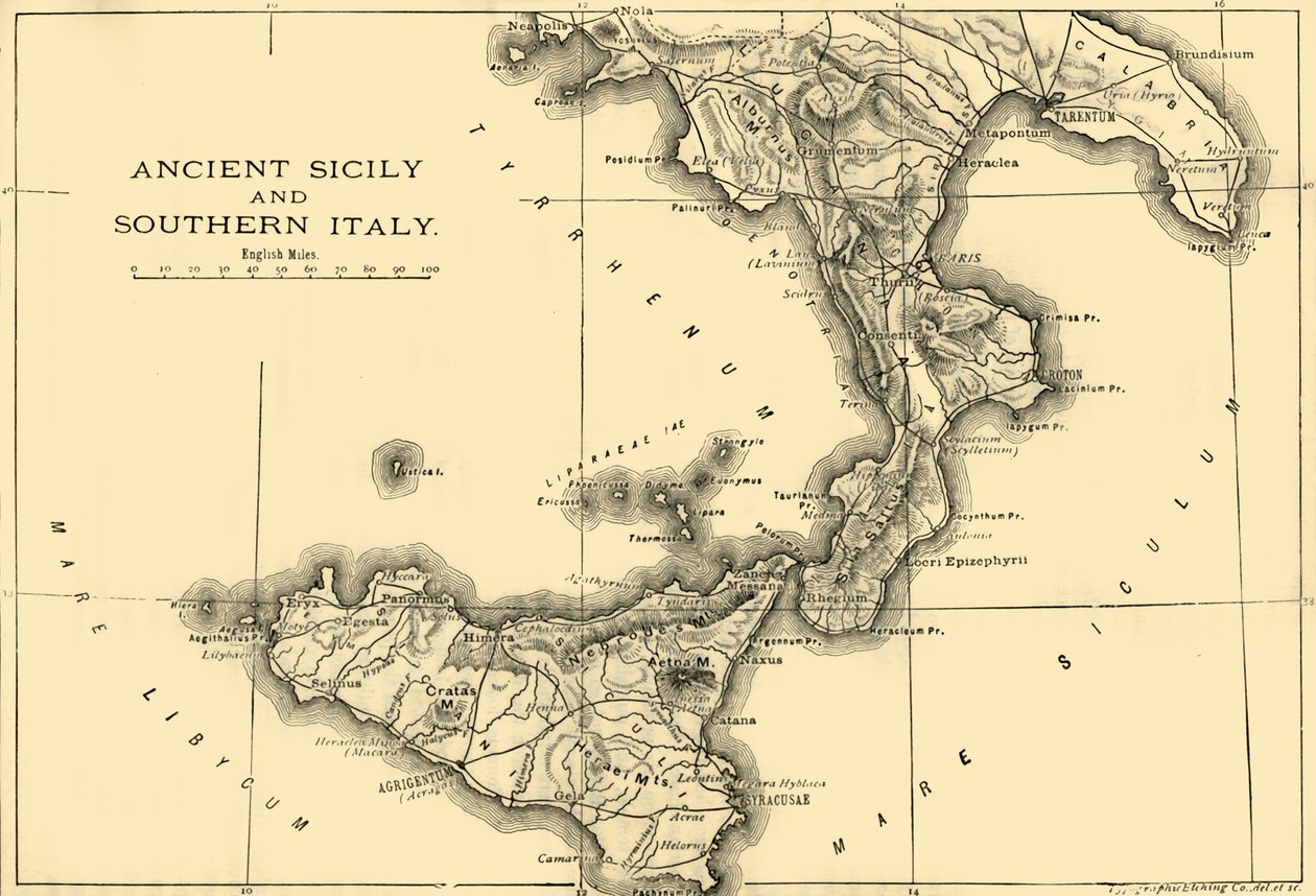 Det gamle Sicilien og Syditalien, 1890. af Unbekannt