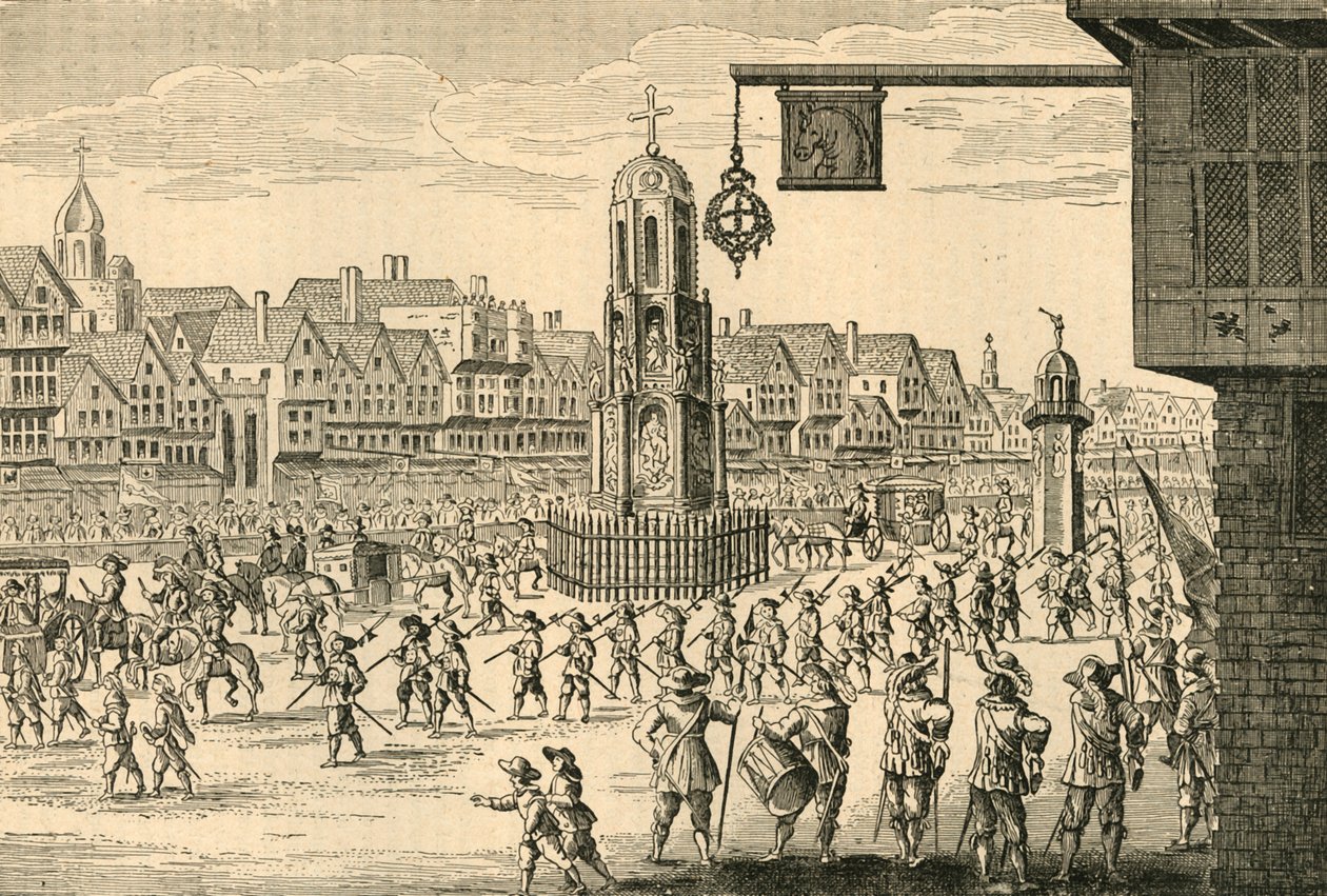 Gammel udsigt over Cheapside, 1897. af Unbekannt