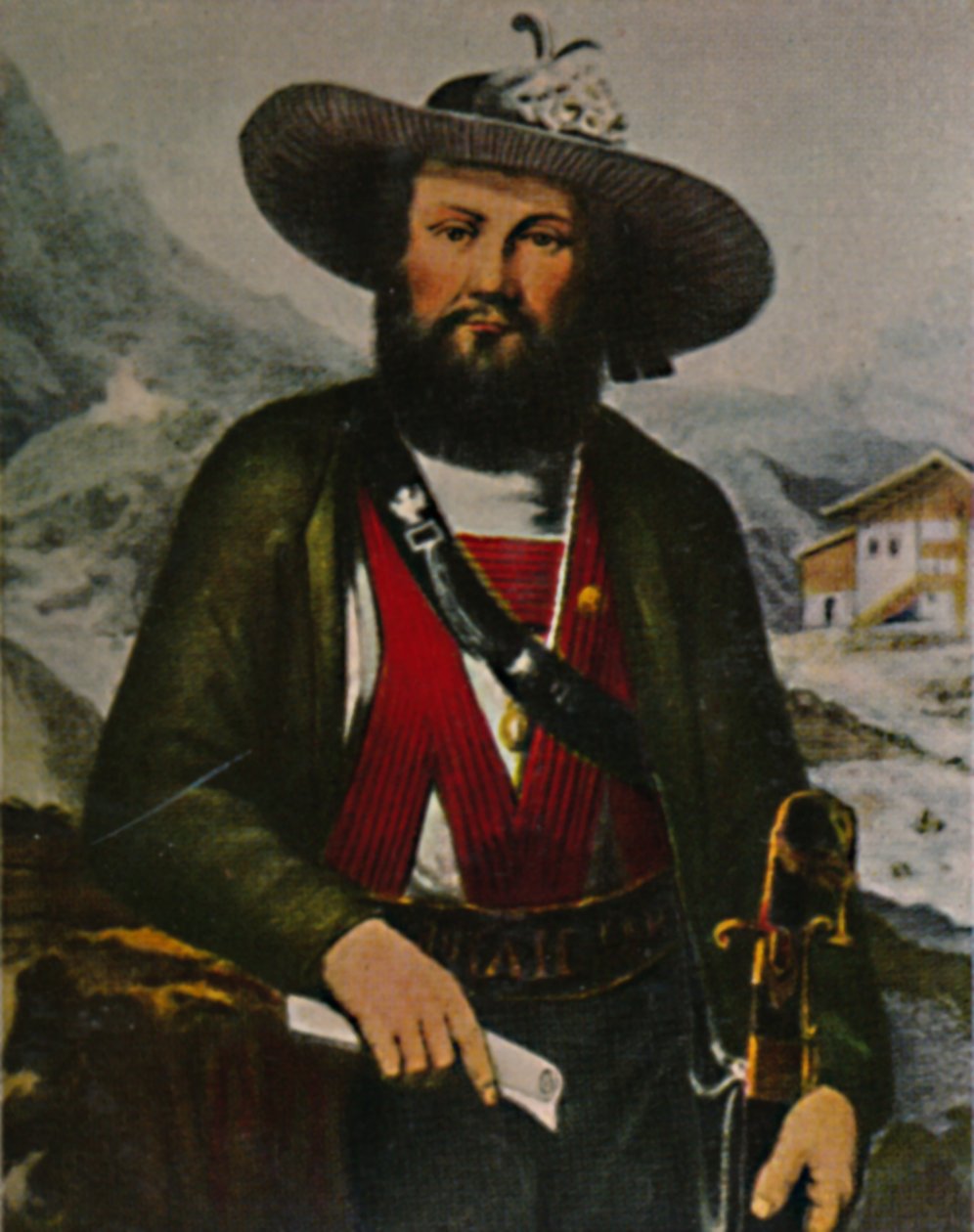 Andreas Hofer 1767-1810. - Maleri af Blass, 1934. af Unbekannt