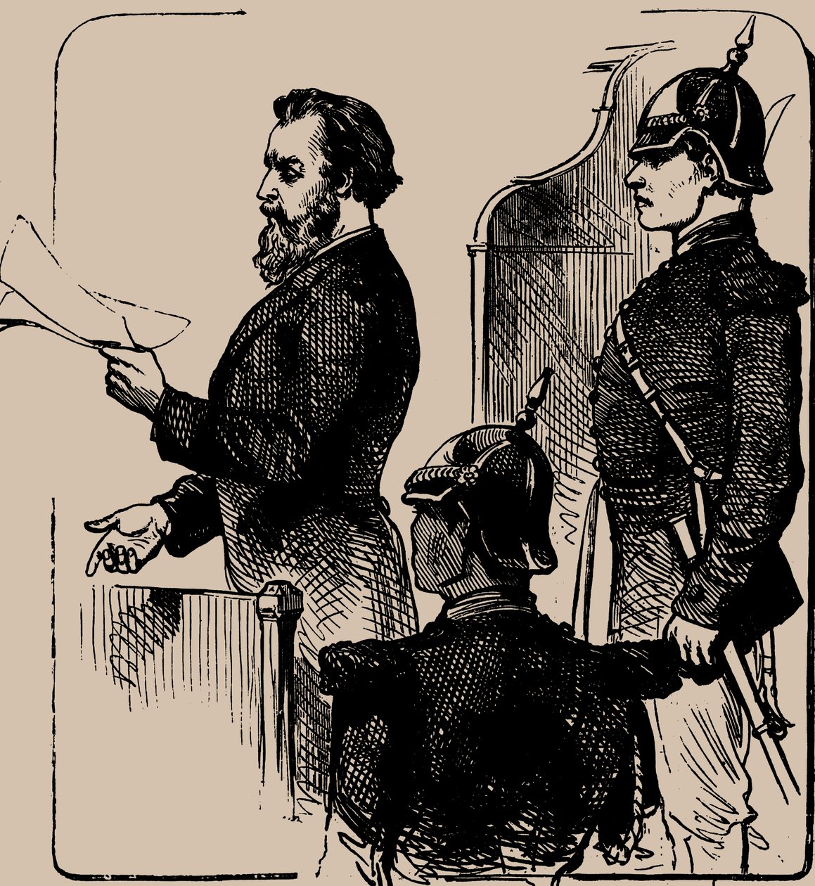 Andrei Zhelyabov for retten, 1881. af Unbekannt