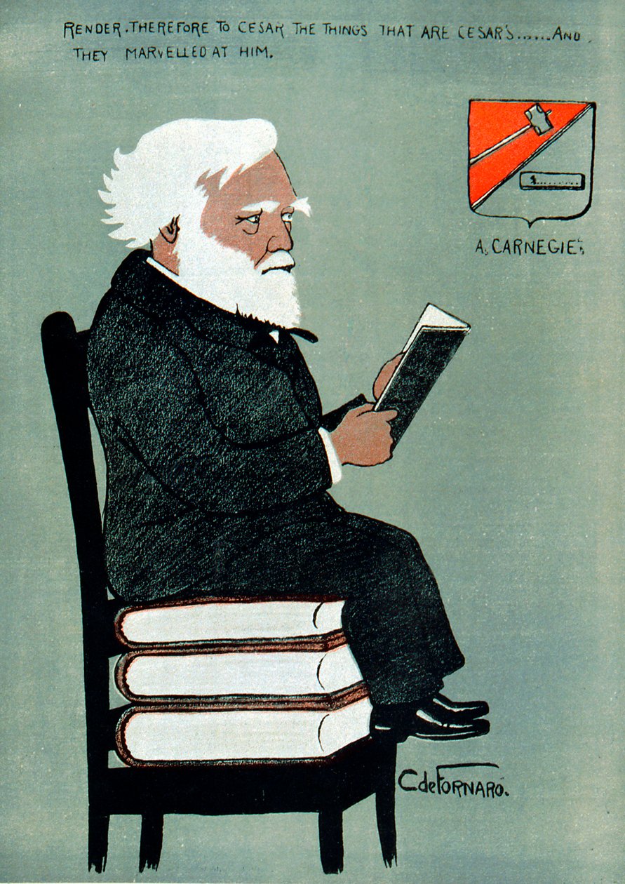 Andrew Carnegie 1835-1918, skotsk-amerikansk industrimand og filantrop af Unbekannt