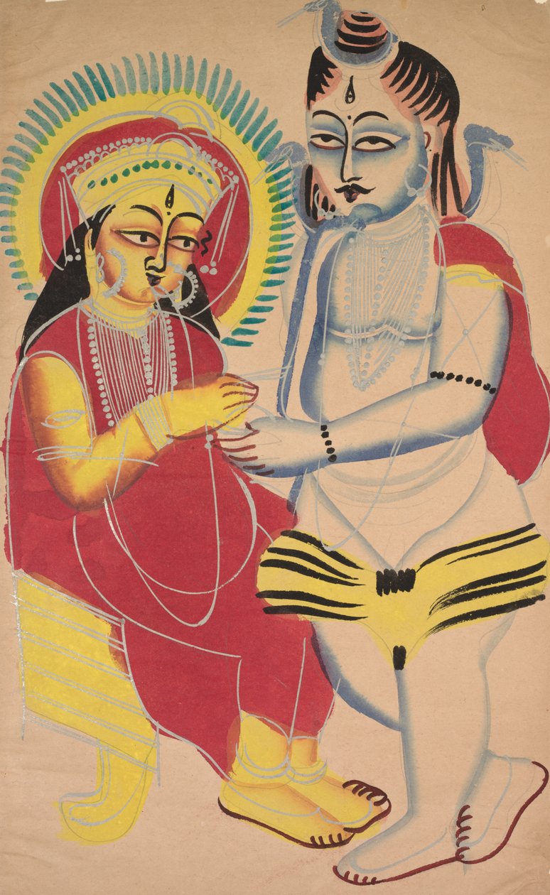 Annapurna og Shiva, af Unbekannt