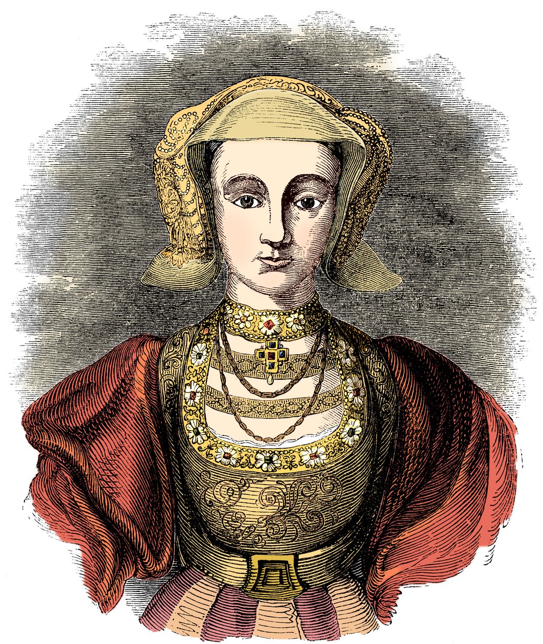Anne af Cleves 1515-1557, fjerde hustru til Henrik VIII af England, 1800-tallet af Unbekannt