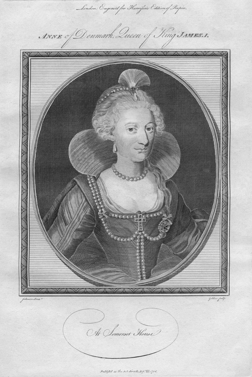 Anne af Danmark, dronning af kong James I, 1786. af Unbekannt
