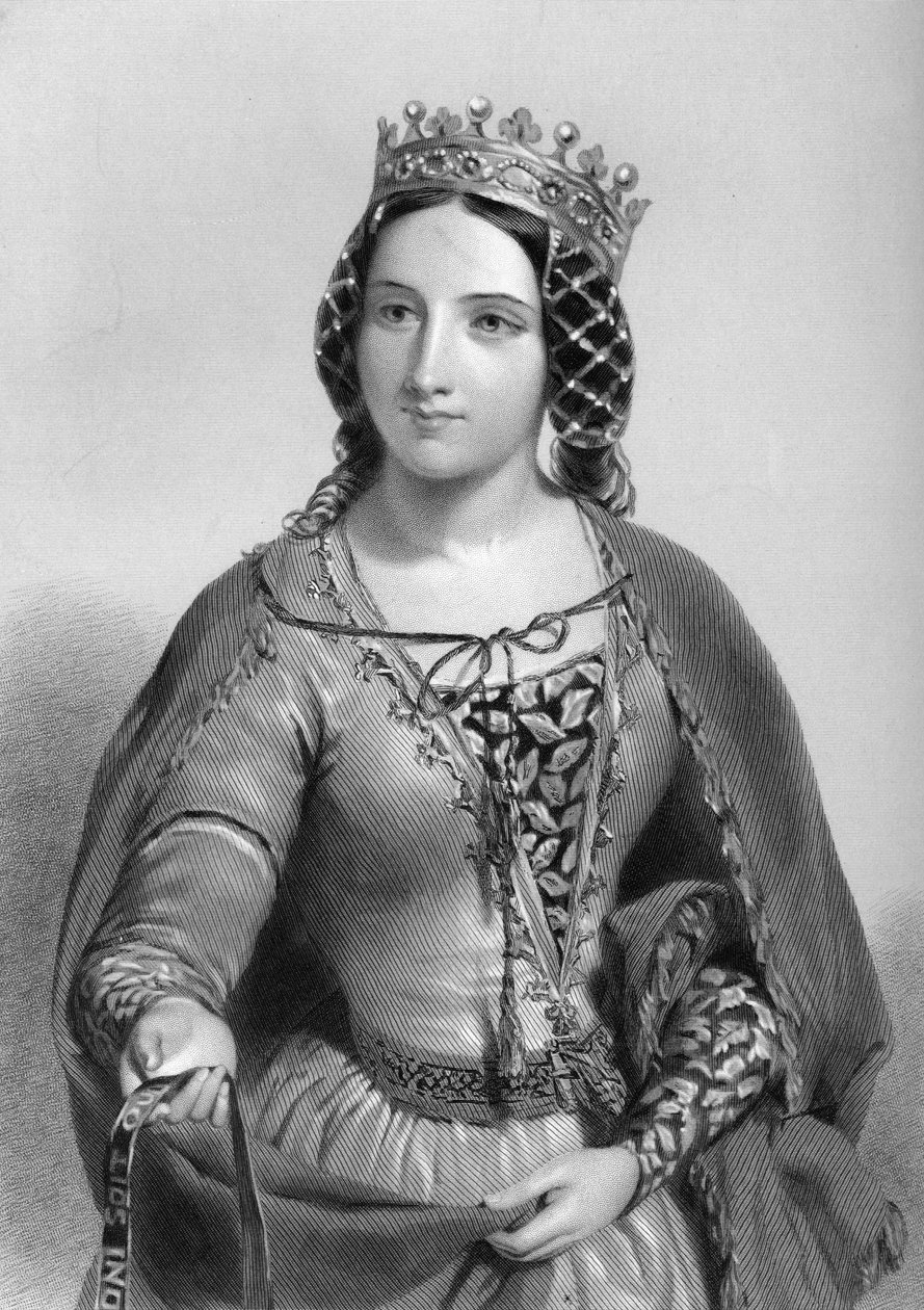 Anne af Warwick 1456-1485, dronningekonsort af kong Richard III, 1851 af Unbekannt
