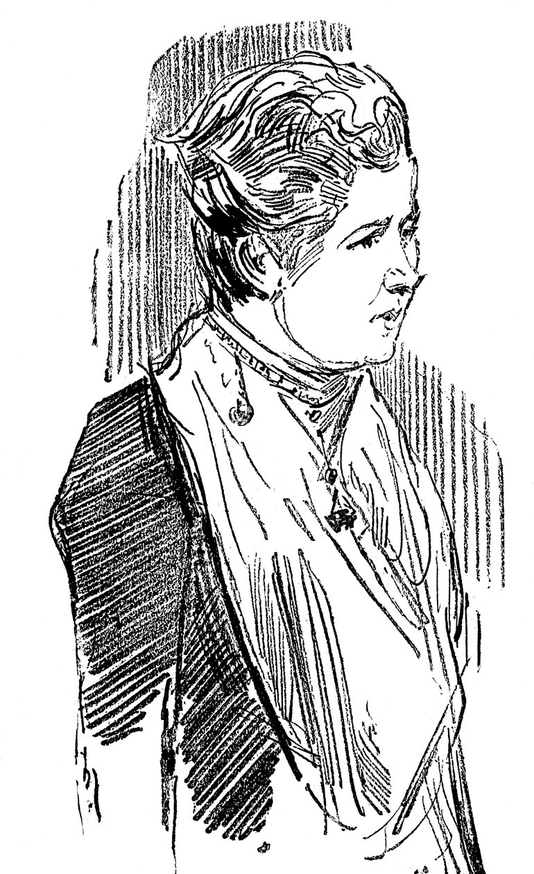 Annie Besant, født Wood 1847-1933, britisk socialist og teosof, 1890 af Unbekannt