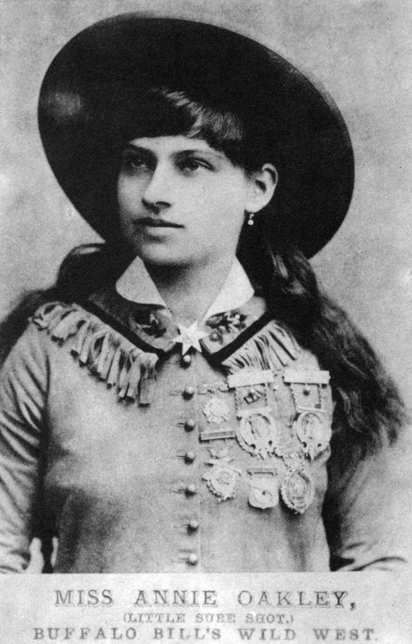 Annie Oakley, amerikansk udstillings skarpskytte, slutningen af det 19. århundrede 1954 af Unbekannt
