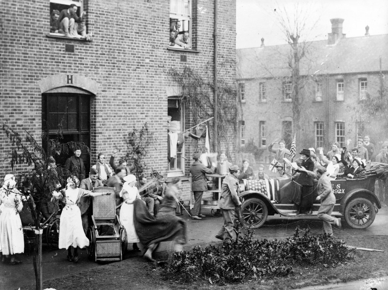 Meddelelse om våbenhvilen på det amerikanske hospital i Dartford af Unbekannt